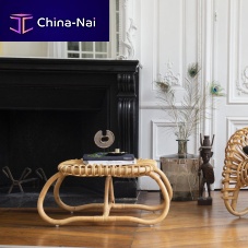 Contemporary footrest BOUCLErattan