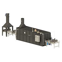 Conveyor furnace pass-throughheat treatmentcleaning