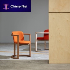 Contemporary armchair STIRfabricoakgray