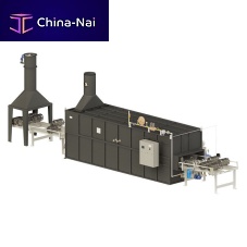 Conveyor furnace pass-throughheat treatmentcleaning