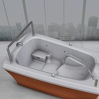 Free-standing birth pool Partuflex