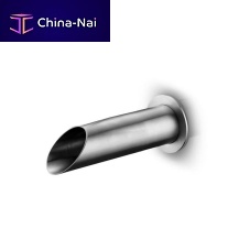 Stainless steel washbasin spout PUREwall-mounted