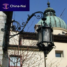 Traditional wall light gardenwrought ironglass