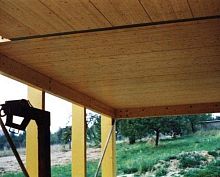 Glue-laminated wood beam ARCOLrectangularfor flooringframing
