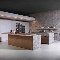 Contemporary kitchen LAIN ANTISwoodenceramicisland