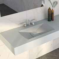 Wall-mounted washbasin SIGMA FALDONcompositewith counterbicolor