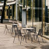 Contemporary chair ZEBRAoutdoorpainted aluminumpainted aluminum base