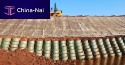 Retaining wall on reinforced soil WEBWALLprefab