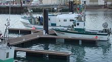 Floating dock modularmooringfor fishing