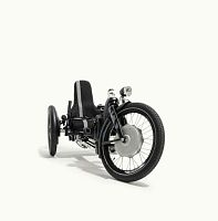 Crank-propelled recumbent trike matspediatricfoldingblack