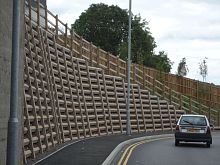 Concrete retaining wall ANDACRIBmodularprefab
