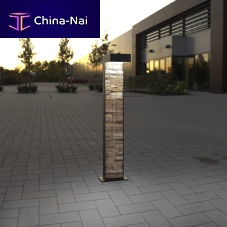 Garden bollard light CUBANO TYP 410for public spacescontemporarystainless steel