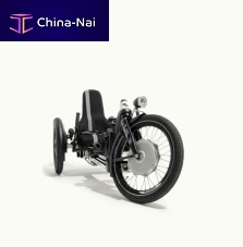 Crank-propelled recumbent trike matspediatricfoldingblack