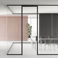 Removable partition MOOD M1fixedslidingglass