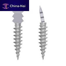 Interphalangeal foot joint arthrodesis screw forefootheadlessmetallic