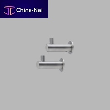 Contemporary coat hook QU102 seriespolished stainless steelsatin stainless steeldouble
