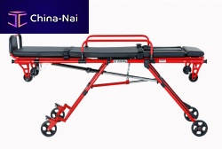 Ambulance stretcher trolley Compactmanualwith adjustable backrestfolding