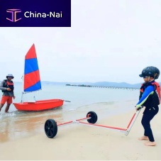 Launching trolley for sailing dinghies