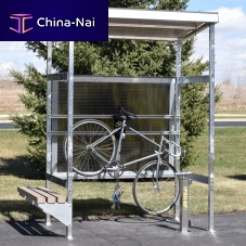 Galvanised steel bike repair station SHD-BRpolycarbonateinflation pumpwith tool kit