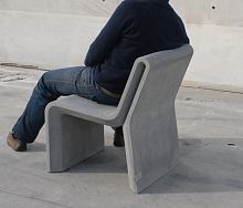 Contemporary chair AR PURO : Individual Chairconcretefor public spacecommercial
