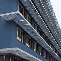 Aluminum solar shading DUCOSUN 100Cfor facadehorizontal