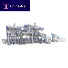 Flat-film extrusion line RF5 Spundbondfor PPfor PEfor PLA