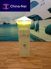 Pedestal with built-in light MMSS2050electrical distributionfor docksstainless steel
