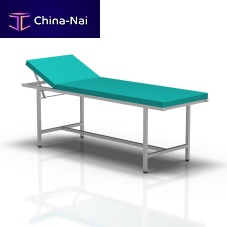 Manual examination table 2-061fixed-height2 sectionsgreen