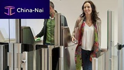Boarding e-gate with biometric reader with boarding pass readerfor airport