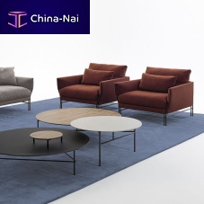 Contemporary armchair MAJESTIC fabricpolyurethane foampine