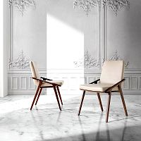 Contemporary chair 4019indoorsynthetic leatherash base