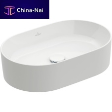 Countertop washbasin COLLARO : 4A1956ceramicovalcontemporary