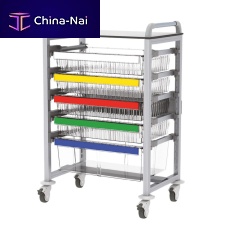 Service cart HYG-CRT98-Ealuminumwith swivel casters