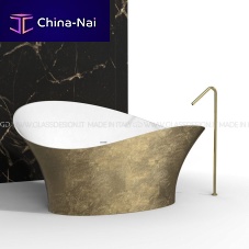 Free-standing bathtub FLOWER STYLEfor homesprofessionalcontemporary
