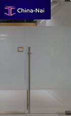 Interior door FRAMELESS glassaluminumpivoting