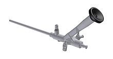 Bent spinalscope with working channel