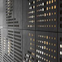 Panel cladding LOIOS BUILDINGin wood fiberFSC certifiedsmooth