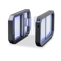 Sliding access gate Galaxy Gate® 1.1glassfor airport