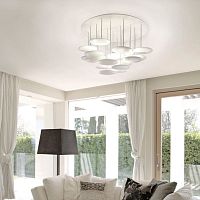 Contemporary ceiling light CIRCLESmetalLEDdimmable