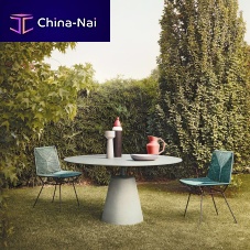 Contemporary chair NEIL TWISToutdoorropesteel base