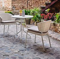 Contemporary chair FENNECgardensynthetic fiberlacquered aluminum base
