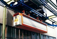 Industrial conveyor system handlingfor aluminum profilesfor PVC profiles