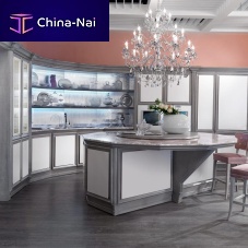 Traditional kitchen NUVOLA lacquered woodmarbleisland