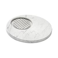 Semi-recessed soap dish MR001_1marblesatin