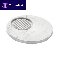 Semi-recessed soap dish MR001_1marblesatin