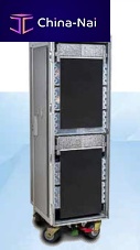 Full-size aircraft cabin service cart