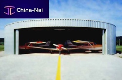 Aircraft hangar openfor airport