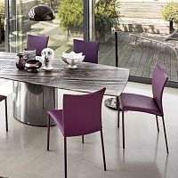 Contemporary chair NOBILE SOFTindoorfabricleather