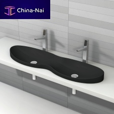 Built-in washbasin SPOOL 120: C53327ceramicdoublecontemporary