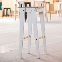 Contemporary bar stool Tiltoakoak base4-legged